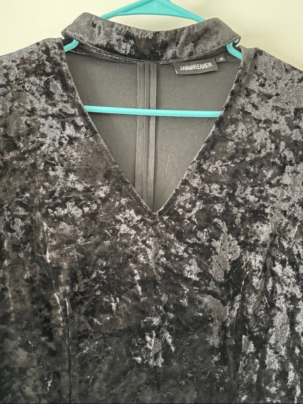 NWOT Jawbreaker Velvet Top With Lace Bell Sleeves - Picture 6 of 7